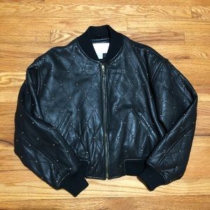 VINTAGE 90'S The Limited STUDDED BOMBER Jacket MD